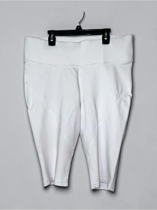 Peter Nygard Pants - NYGARD Slim White Cropped Leggings Size L High Rise Stretch NWOT